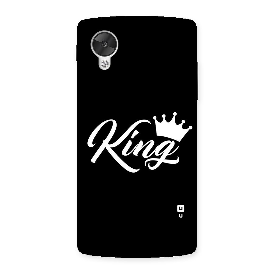 King Crown Typography Back Case for Google Nexsus 5