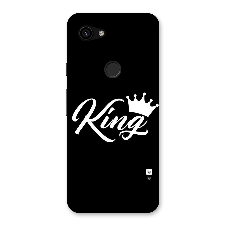 King Crown Typography Back Case for Google Pixel 3a