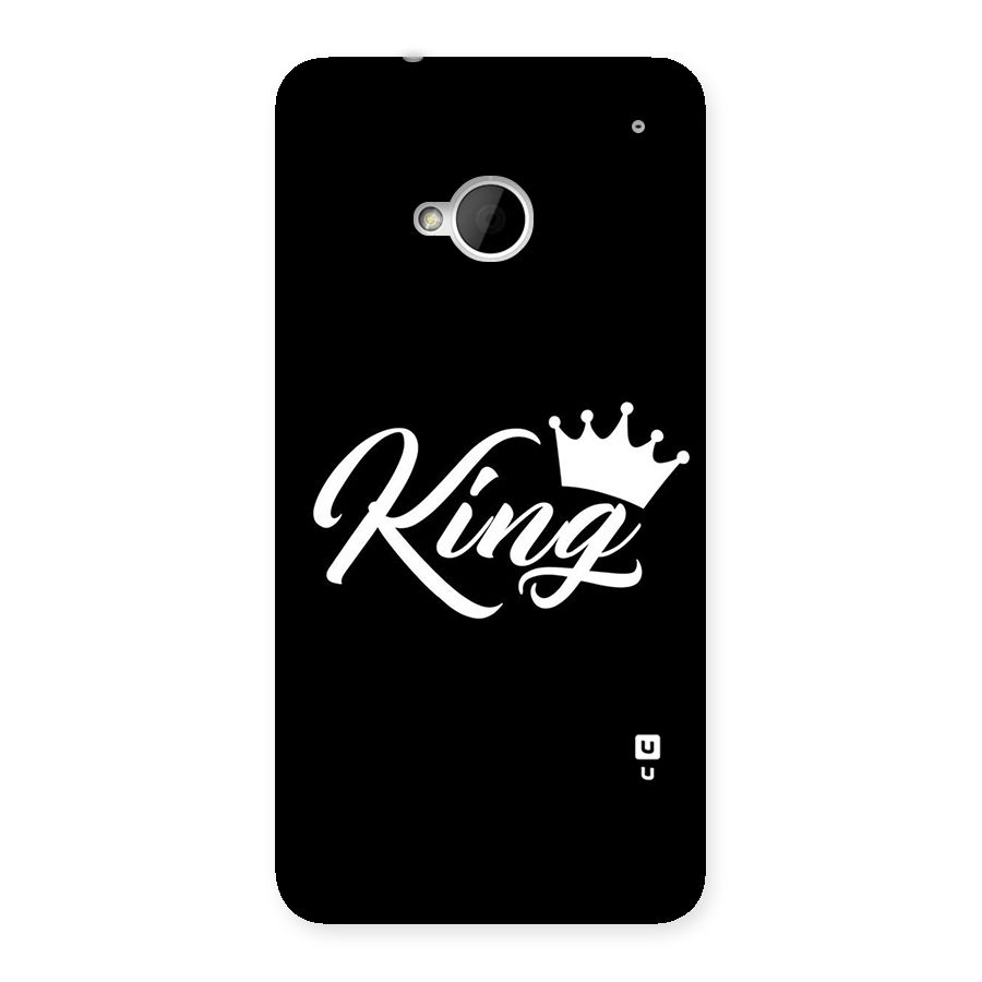 King Crown Typography Back Case for HTC One M7