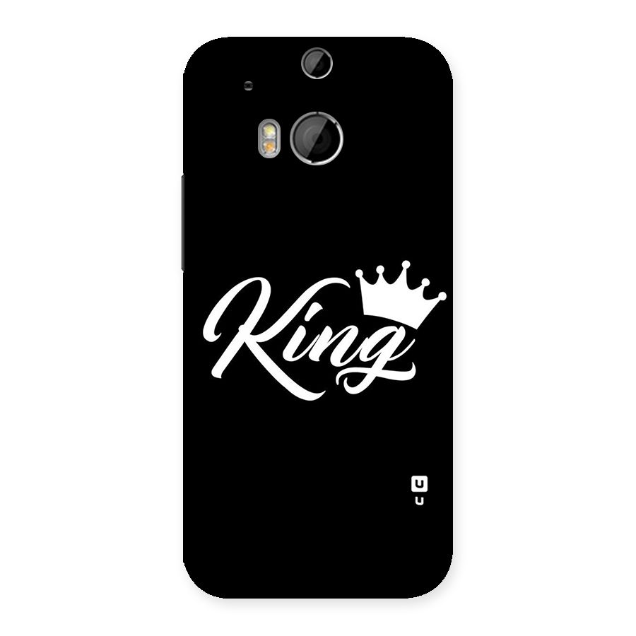 King Crown Typography Back Case for HTC One M8