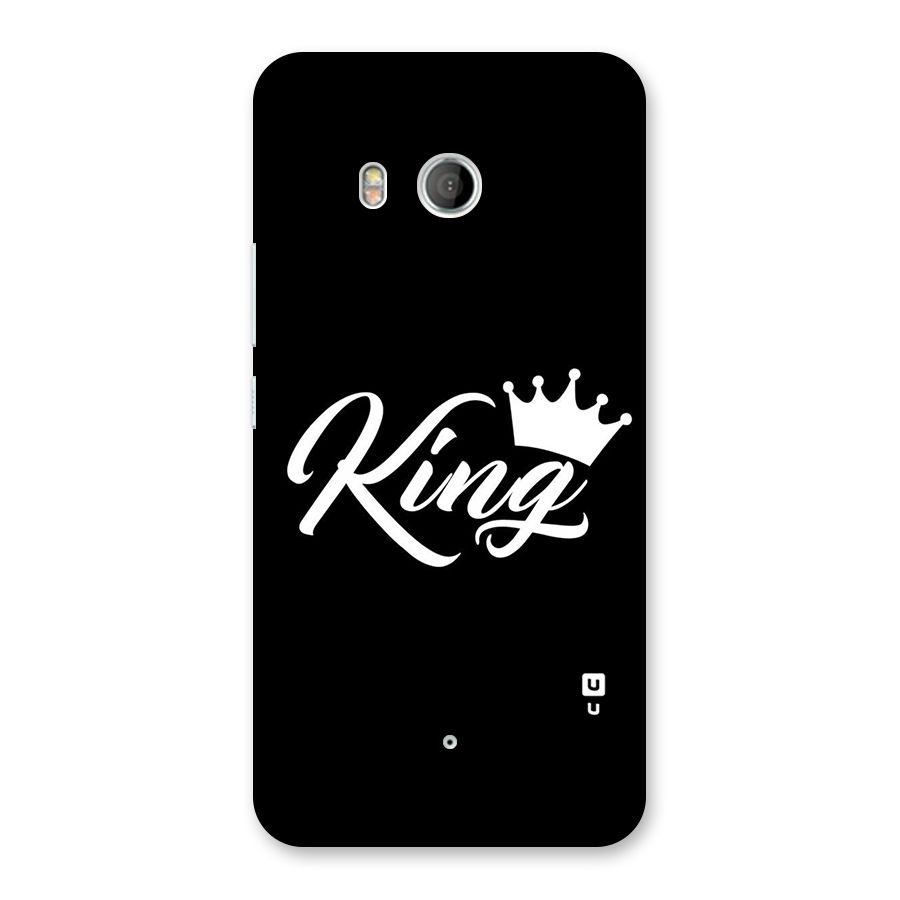 King Crown Typography Back Case for HTC U11
