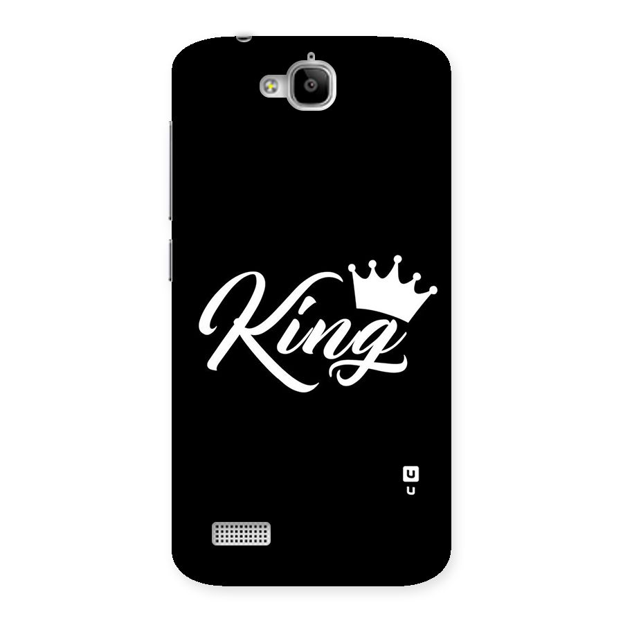 King Crown Typography Back Case for Honor Holly