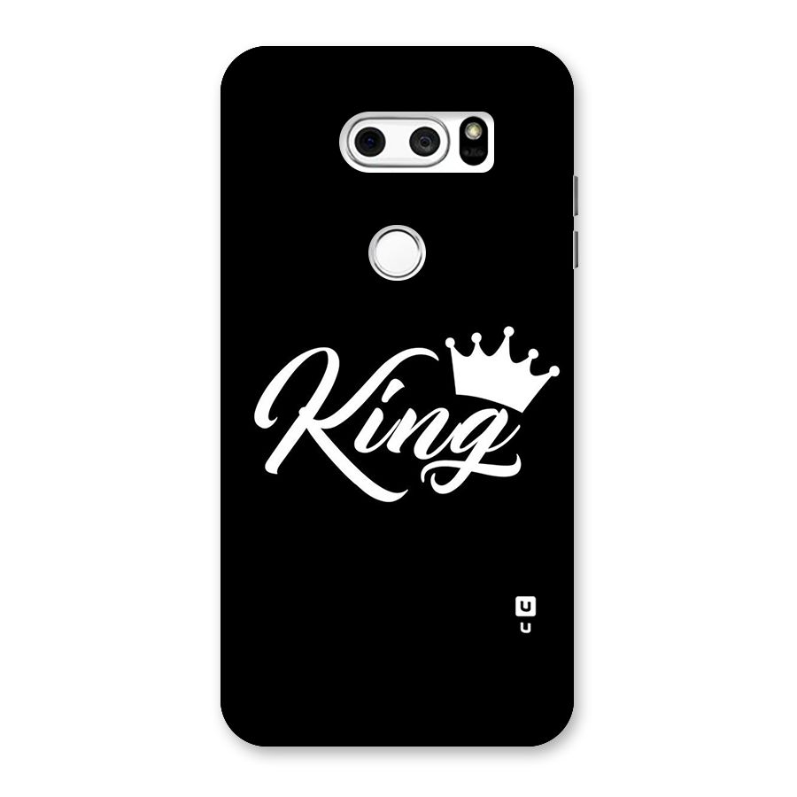 King Crown Typography Back Case for LG V30