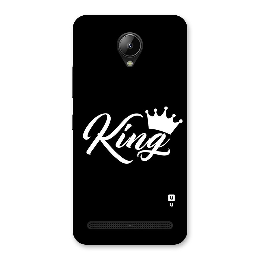 King Crown Typography Back Case for Lenovo C2