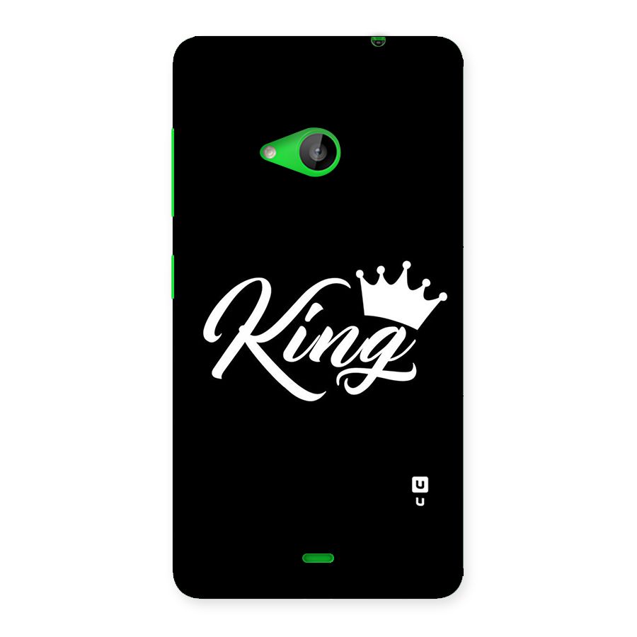 King Crown Typography Back Case for Lumia 535