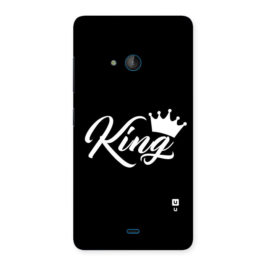 King Crown Typography Back Case for Lumia 540