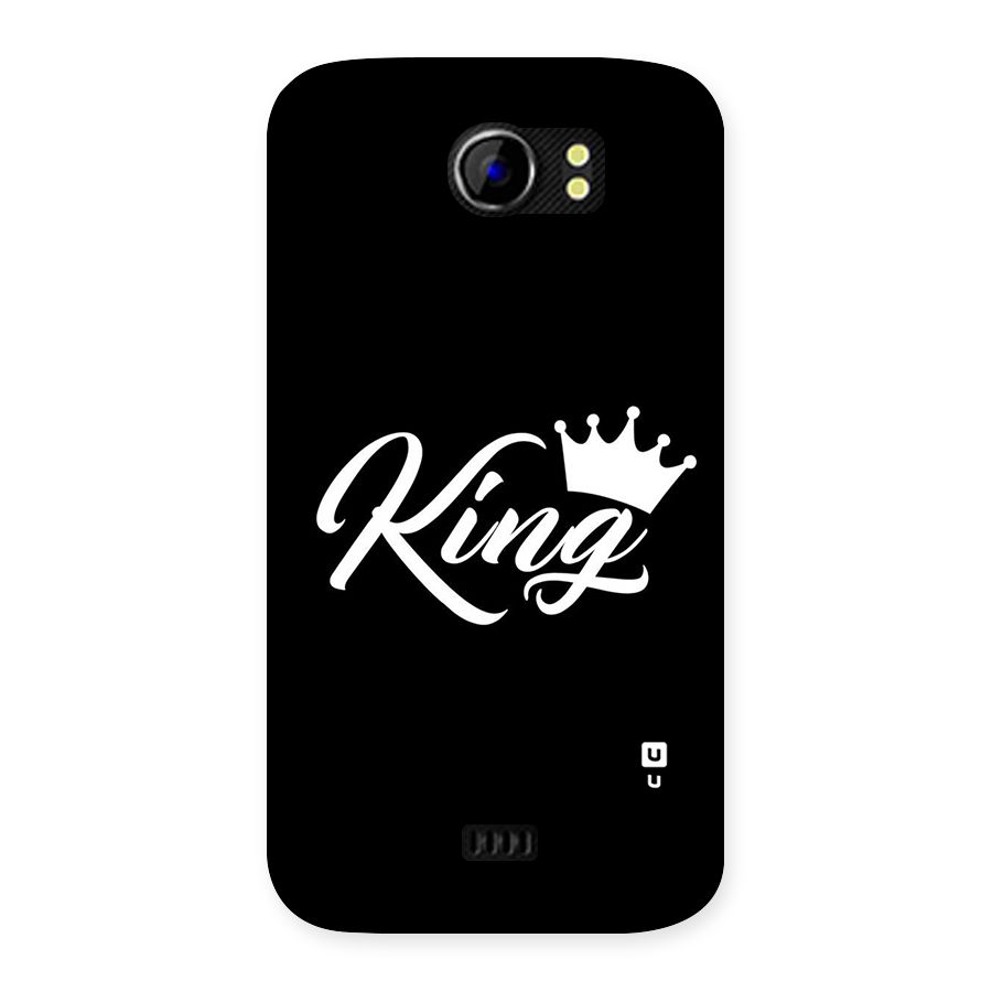 King Crown Typography Back Case for Micromax Canvas 2 A110