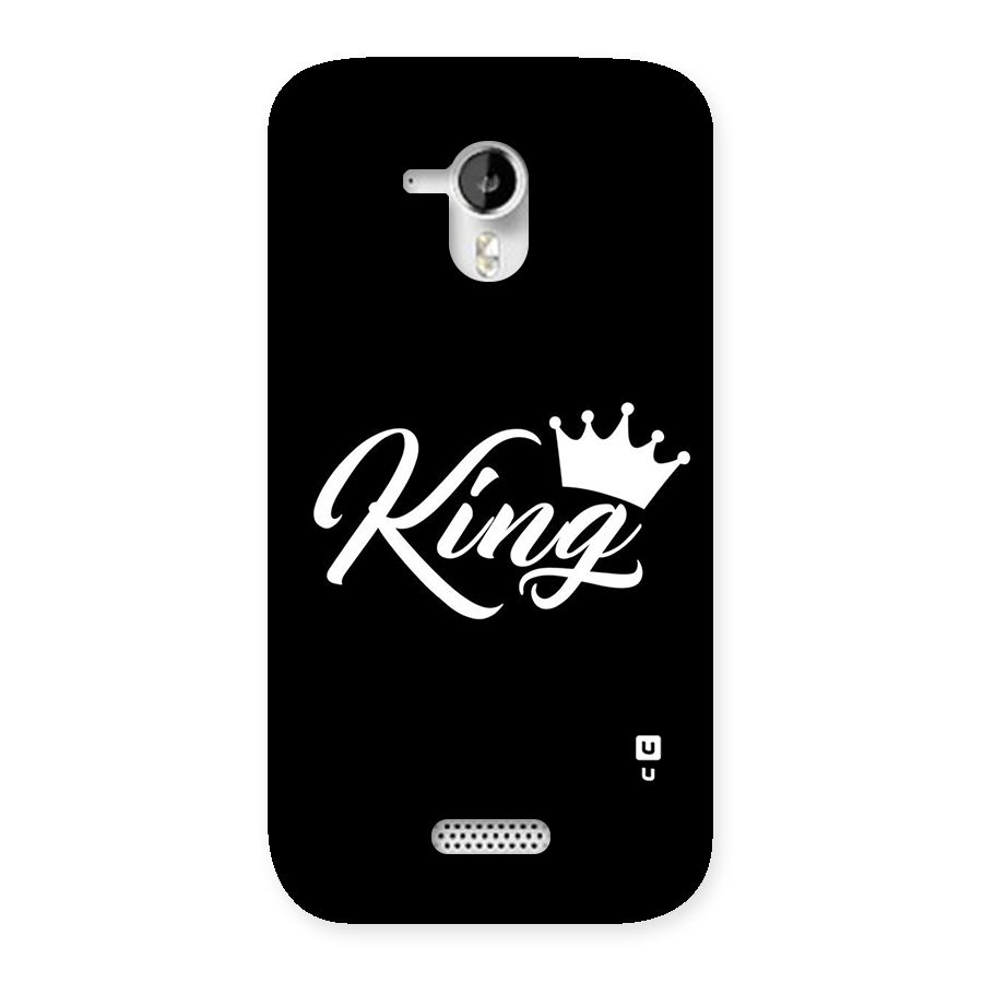 King Crown Typography Back Case for Micromax Canvas HD A116