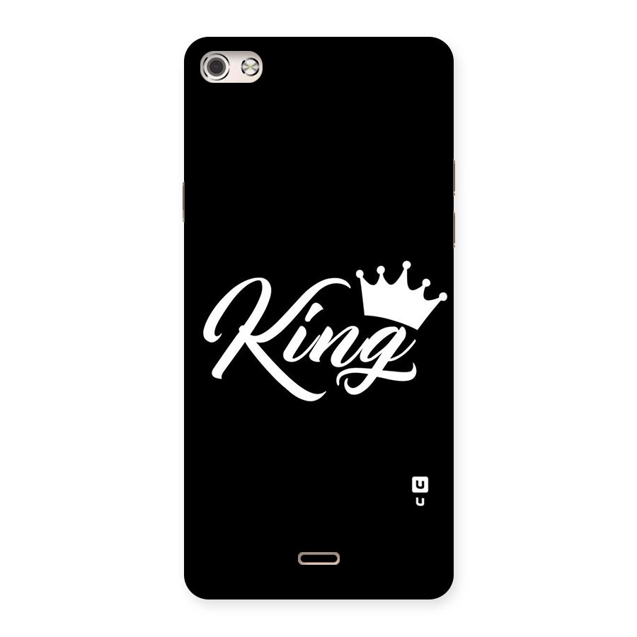 King Crown Typography Back Case for Micromax Canvas Silver 5