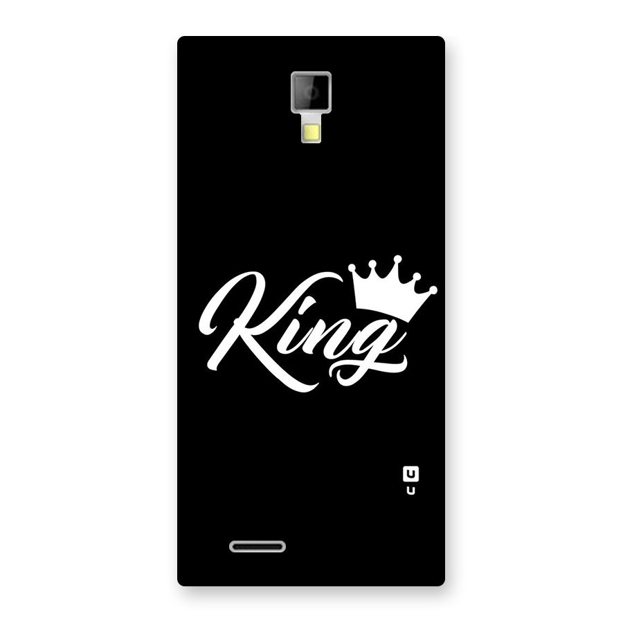 King Crown Typography Back Case for Micromax Canvas Xpress A99