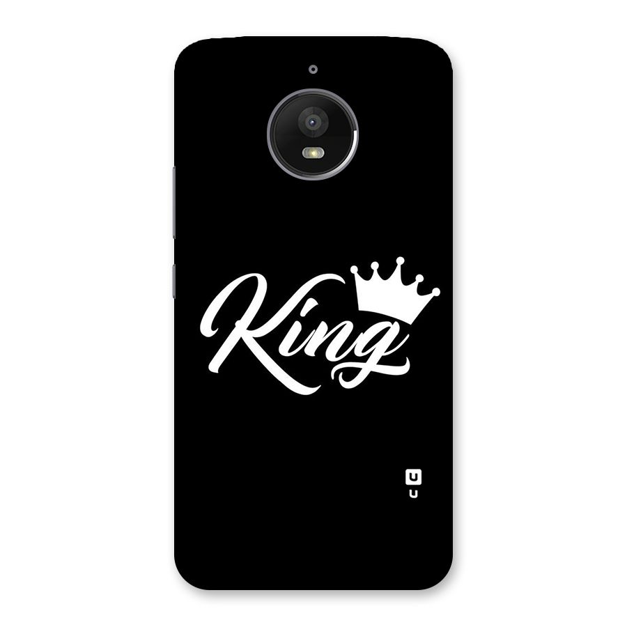 King Crown Typography Back Case for Moto E4 Plus
