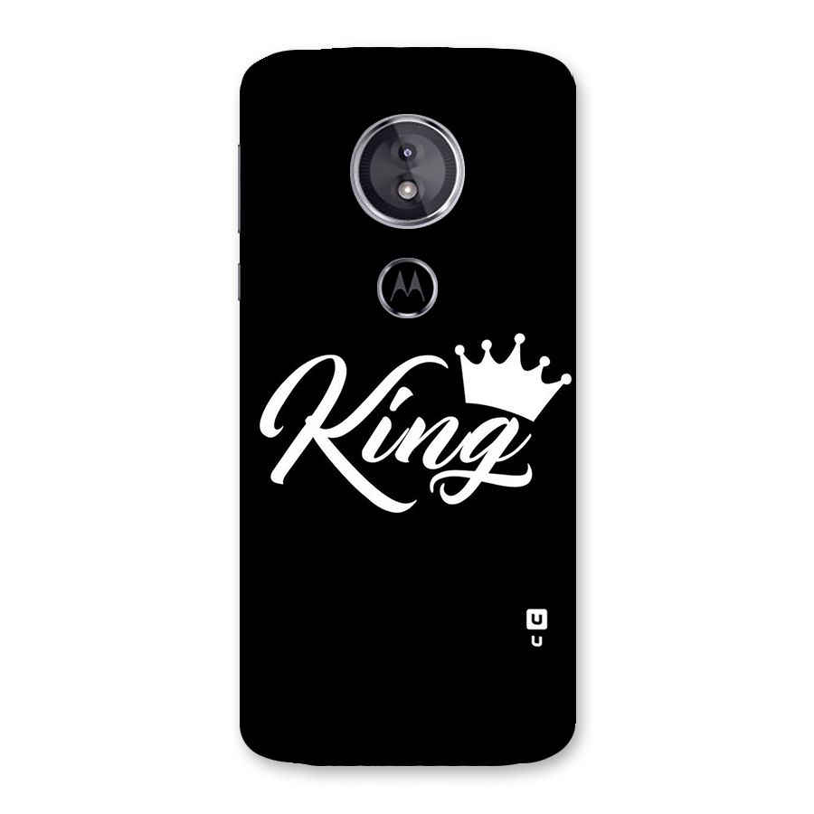 King Crown Typography Back Case for Moto E5