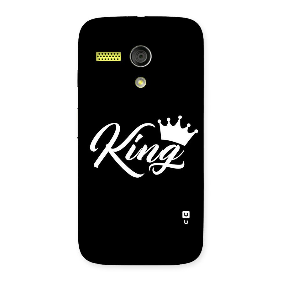 King Crown Typography Back Case for Moto G