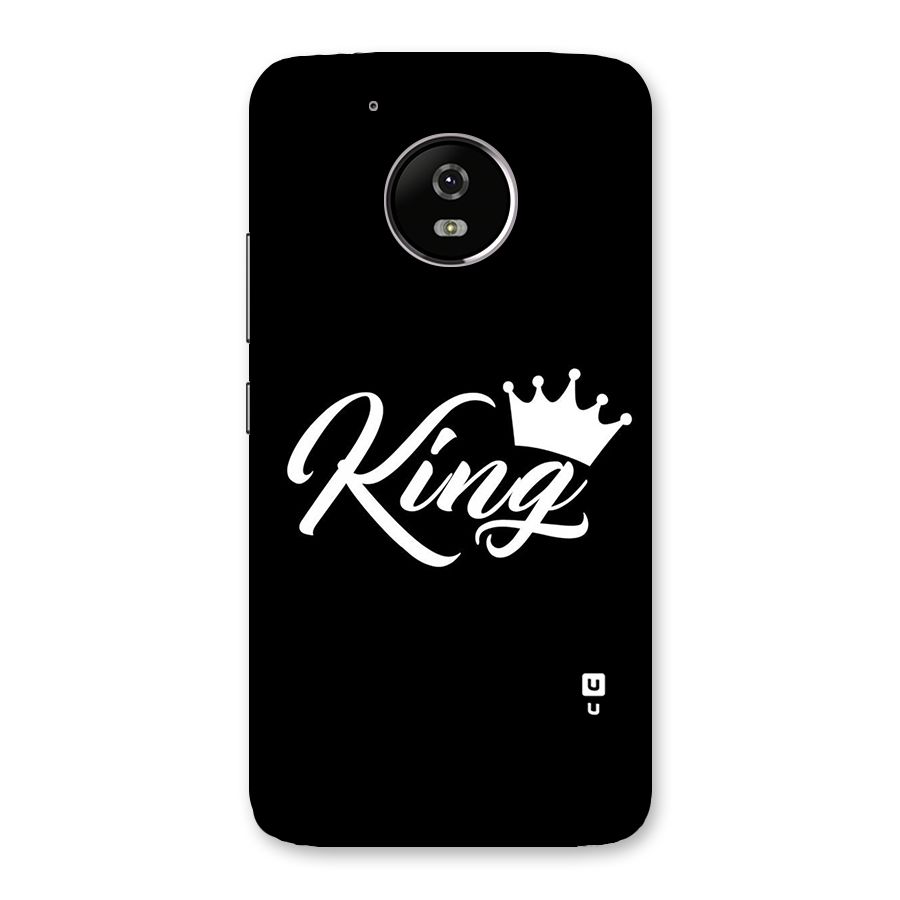 King Crown Typography Back Case for Moto G5