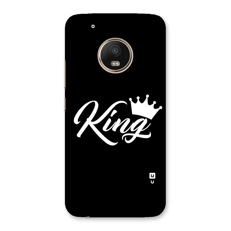 King Crown Typography Back Case for Moto G5 Plus