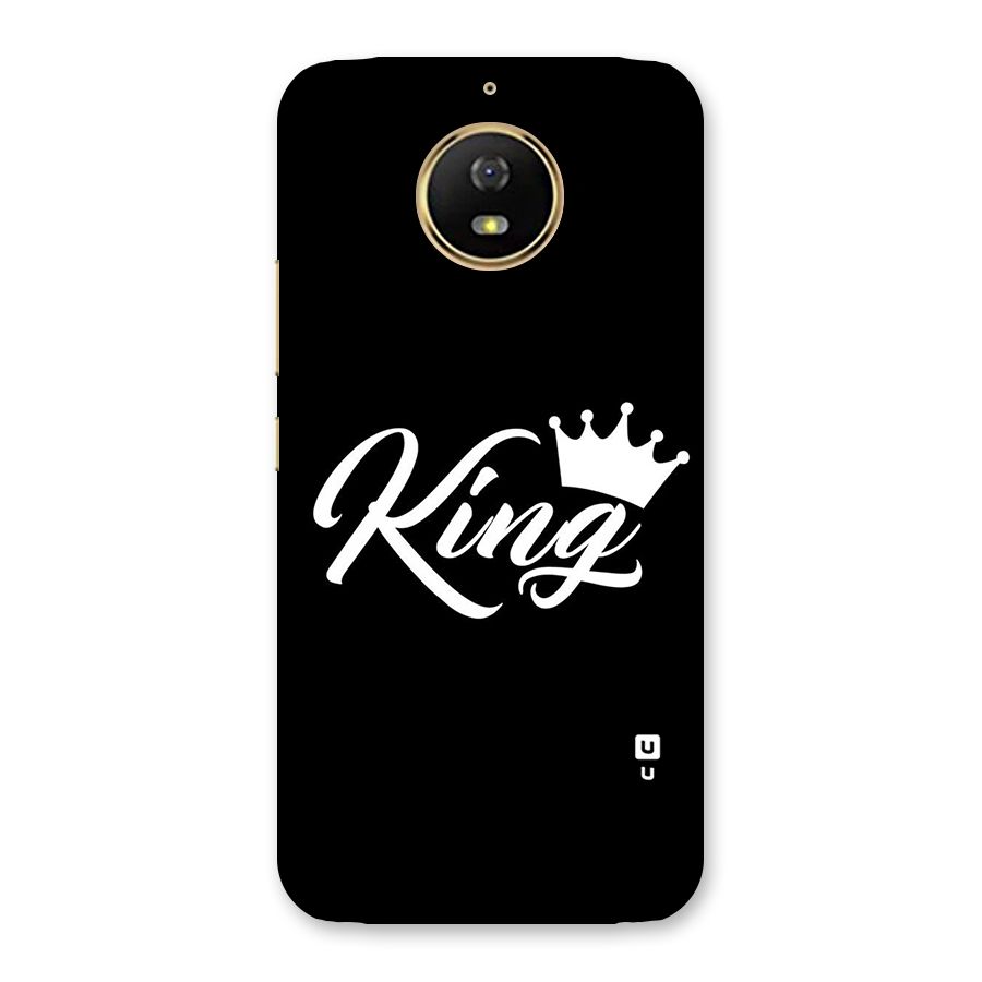 King Crown Typography Back Case for Moto G5s