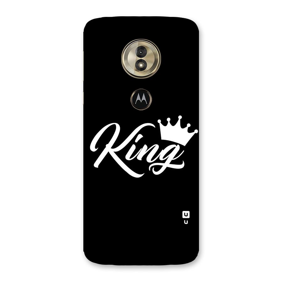 King Crown Typography Back Case for Moto G6 Play