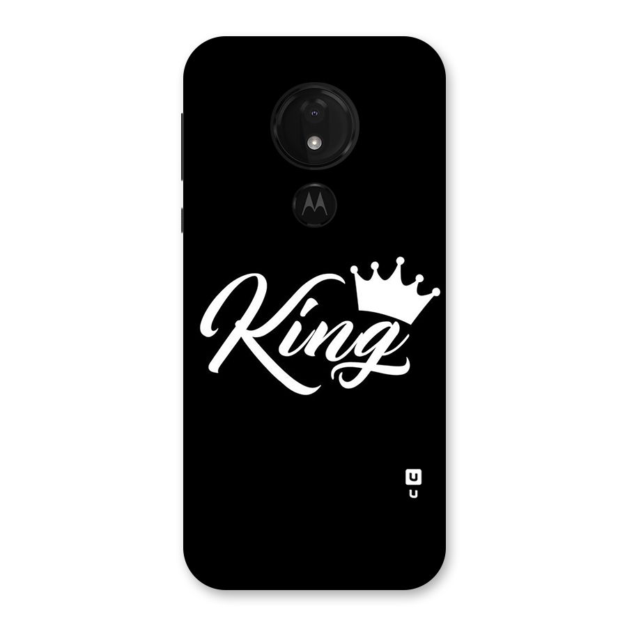 King Crown Typography Back Case for Moto G7 Power