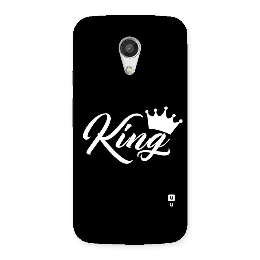 King Crown Typography Back Case for Moto G 2nd Gen