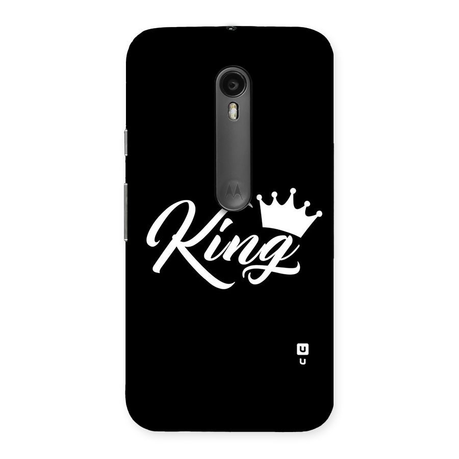 King Crown Typography Back Case for Moto G Turbo