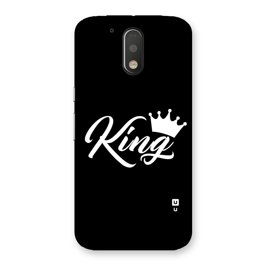 King Crown Typography Back Case for Motorola Moto G4