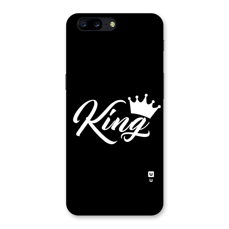 King Crown Typography Back Case for OnePlus 5