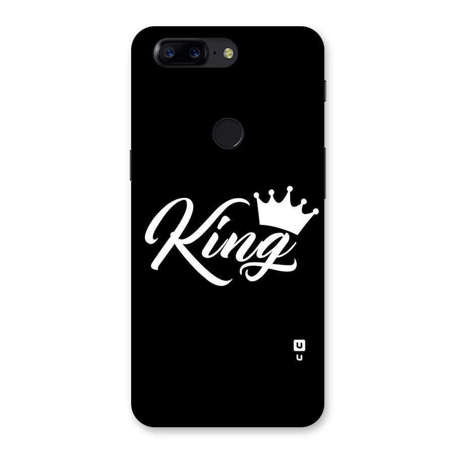 King Crown Typography Back Case for OnePlus 5T