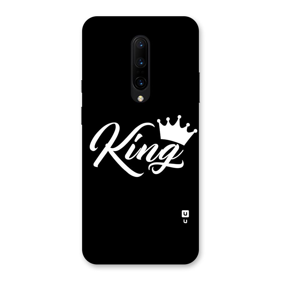 King Crown Typography Back Case for OnePlus 7 Pro