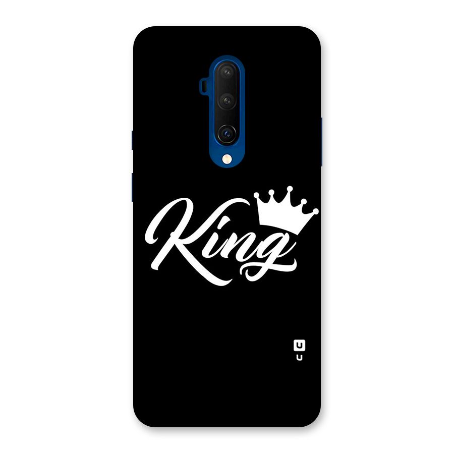 King Crown Typography Back Case for OnePlus 7T Pro