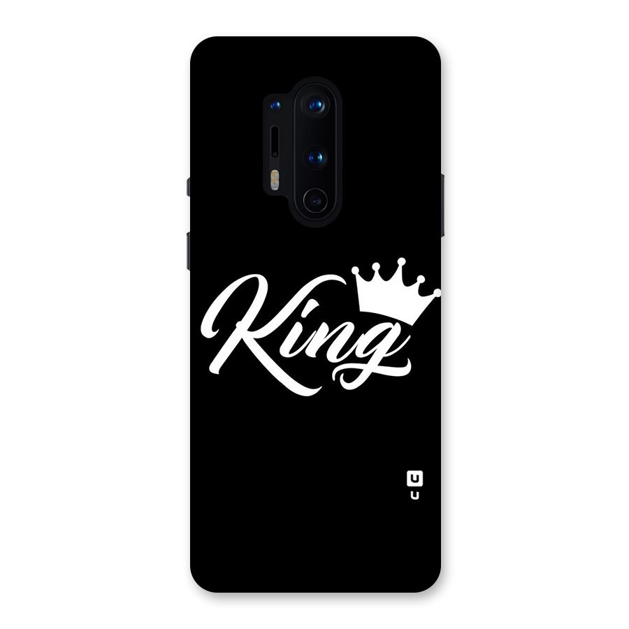 King Crown Typography Back Case for OnePlus 8 Pro