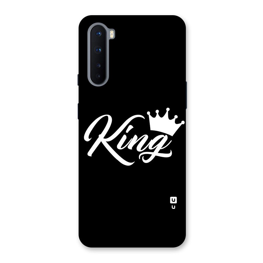 King Crown Typography Back Case for OnePlus Nord