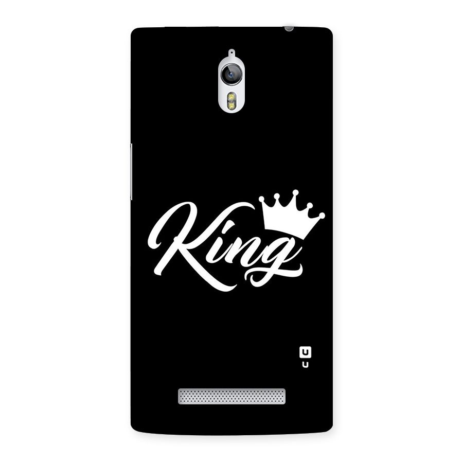 King Crown Typography Back Case for Oppo Find 7