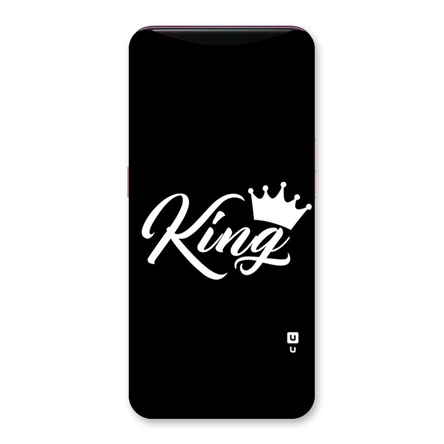 King Crown Typography Back Case for Oppo Find X