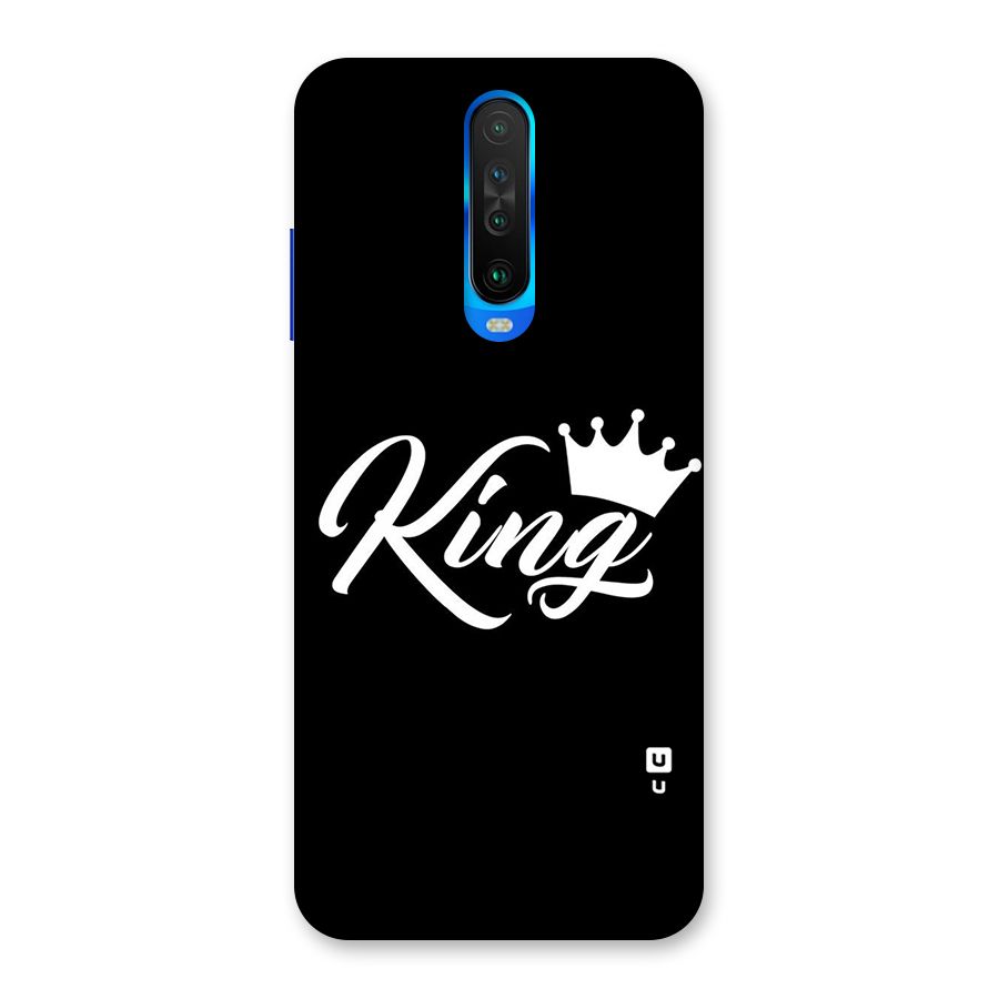 King Crown Typography Back Case for Poco X2