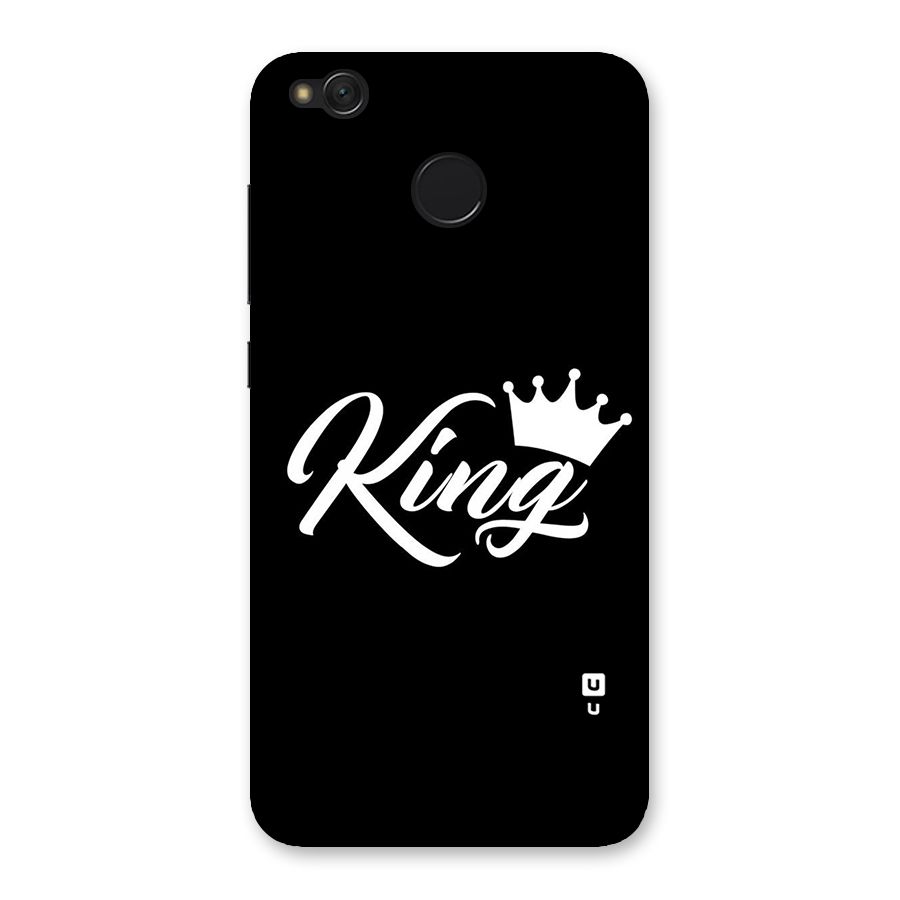 King Crown Typography Back Case for Redmi 4