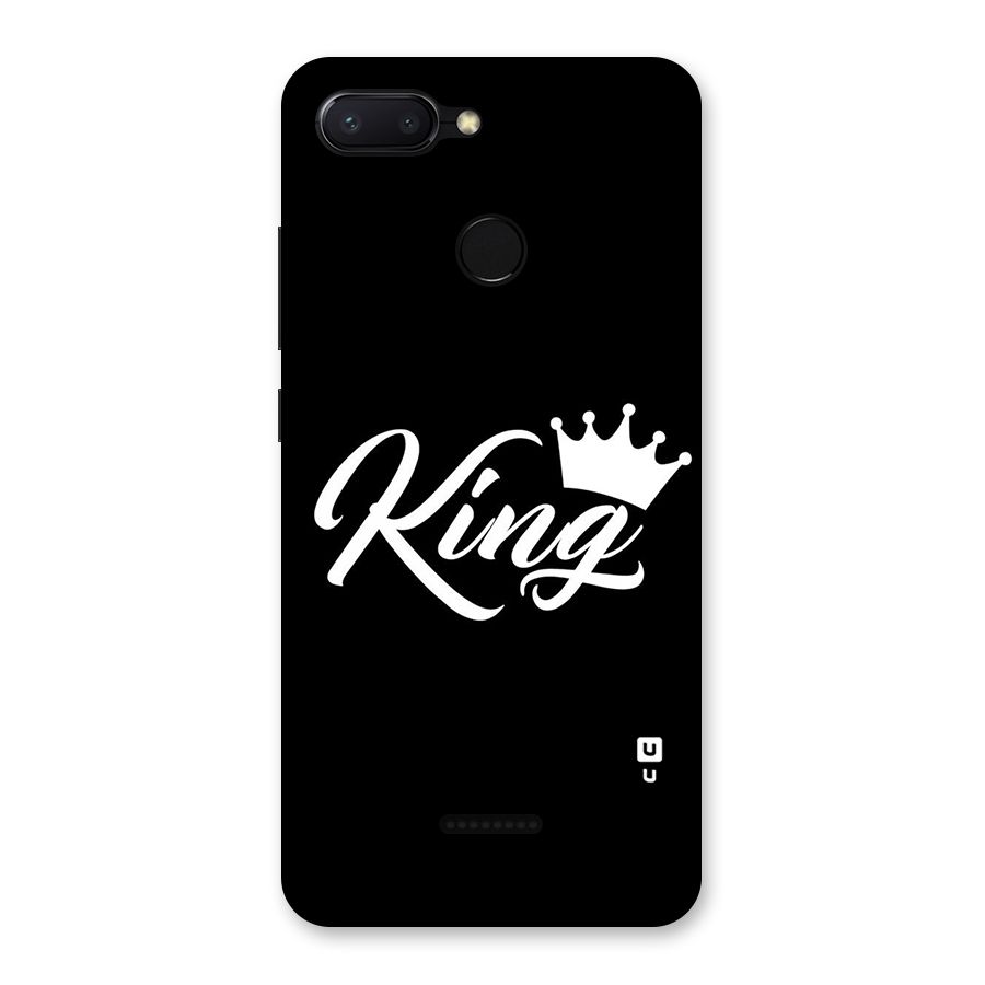 King Crown Typography Back Case for Redmi 6