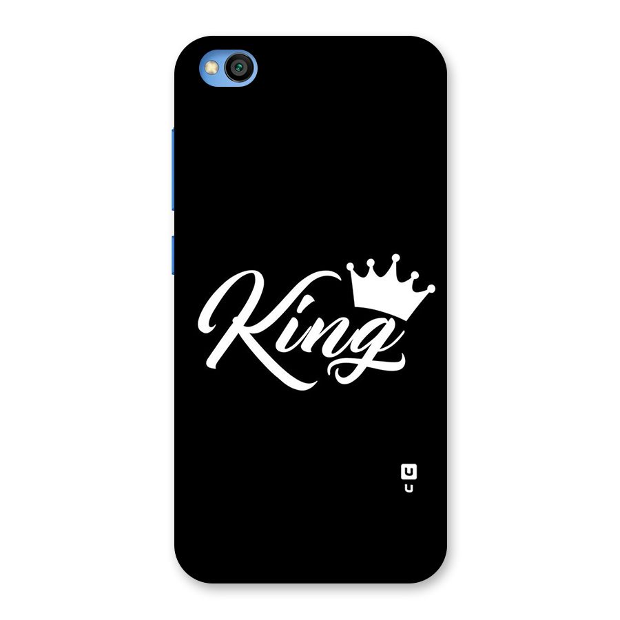 King Crown Typography Back Case for Redmi Go