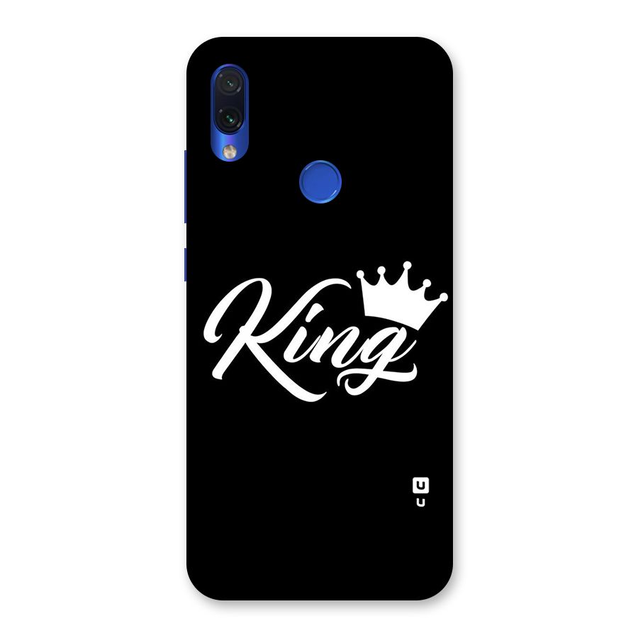 King Crown Typography Back Case for Redmi Note 7