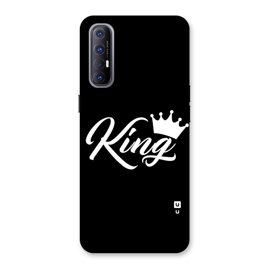 King Crown Typography Back Case for Reno3 Pro