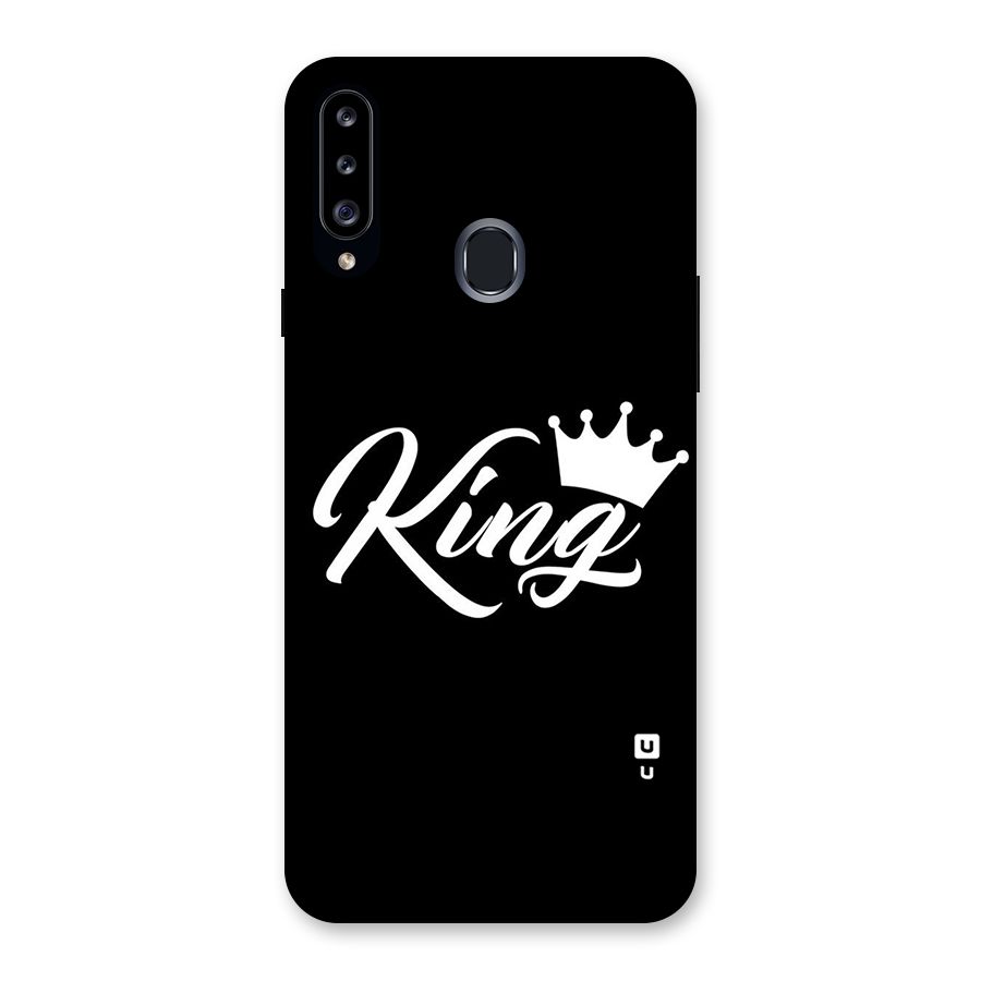 King Crown Typography Back Case for Samsung Galaxy A20s