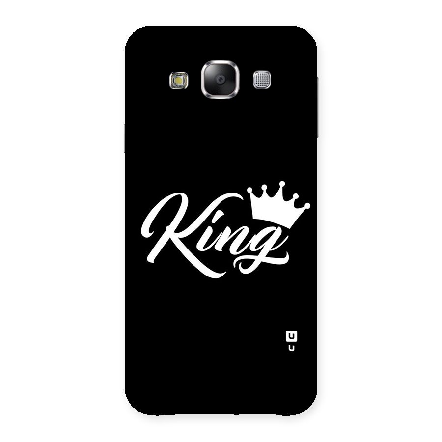 King Crown Typography Back Case for Samsung Galaxy E5