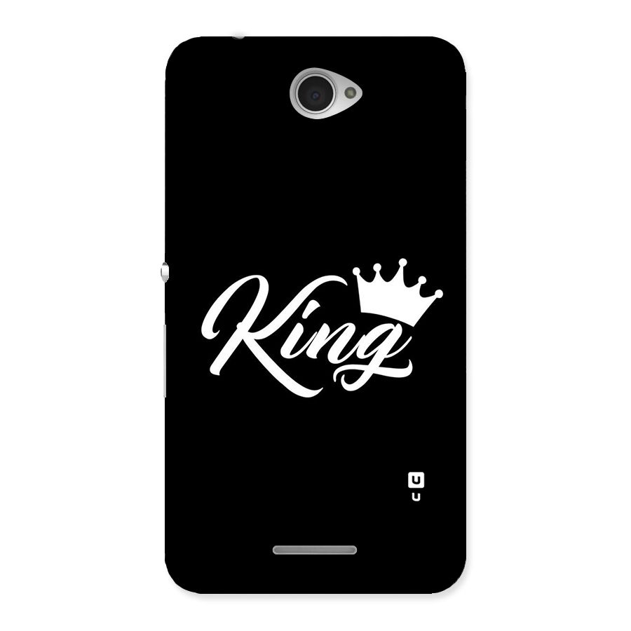 King Crown Typography Back Case for Sony Xperia E4