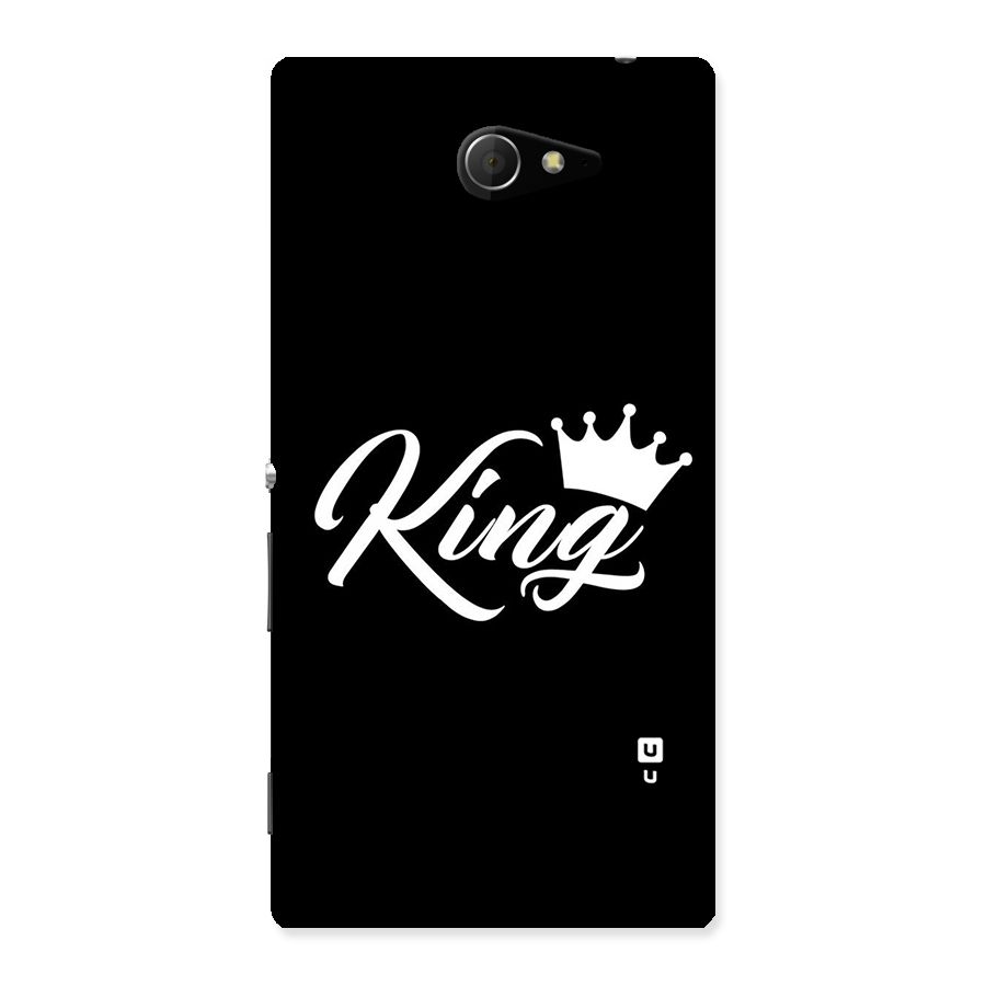 King Crown Typography Back Case for Sony Xperia M2