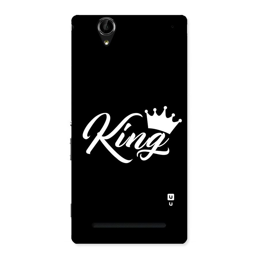 King Crown Typography Back Case for Sony Xperia T2