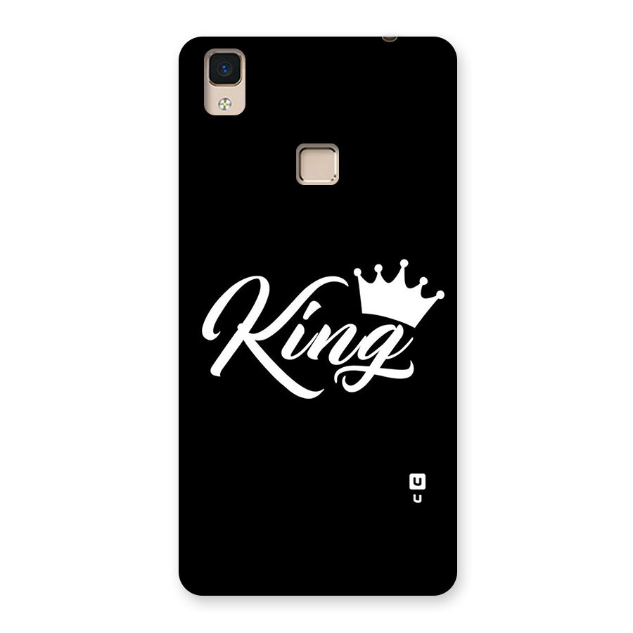 King Crown Typography Back Case for V3 Max