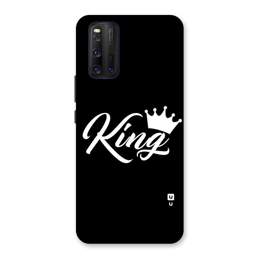 King Crown Typography Back Case for Vivo iQOO 3