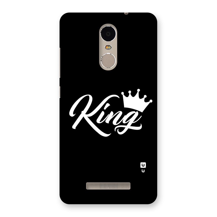 King Crown Typography Back Case for Xiaomi Redmi Note 3