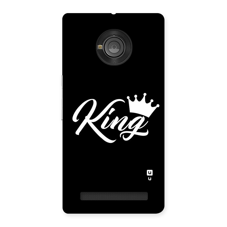 King Crown Typography Back Case for Yu Yuphoria