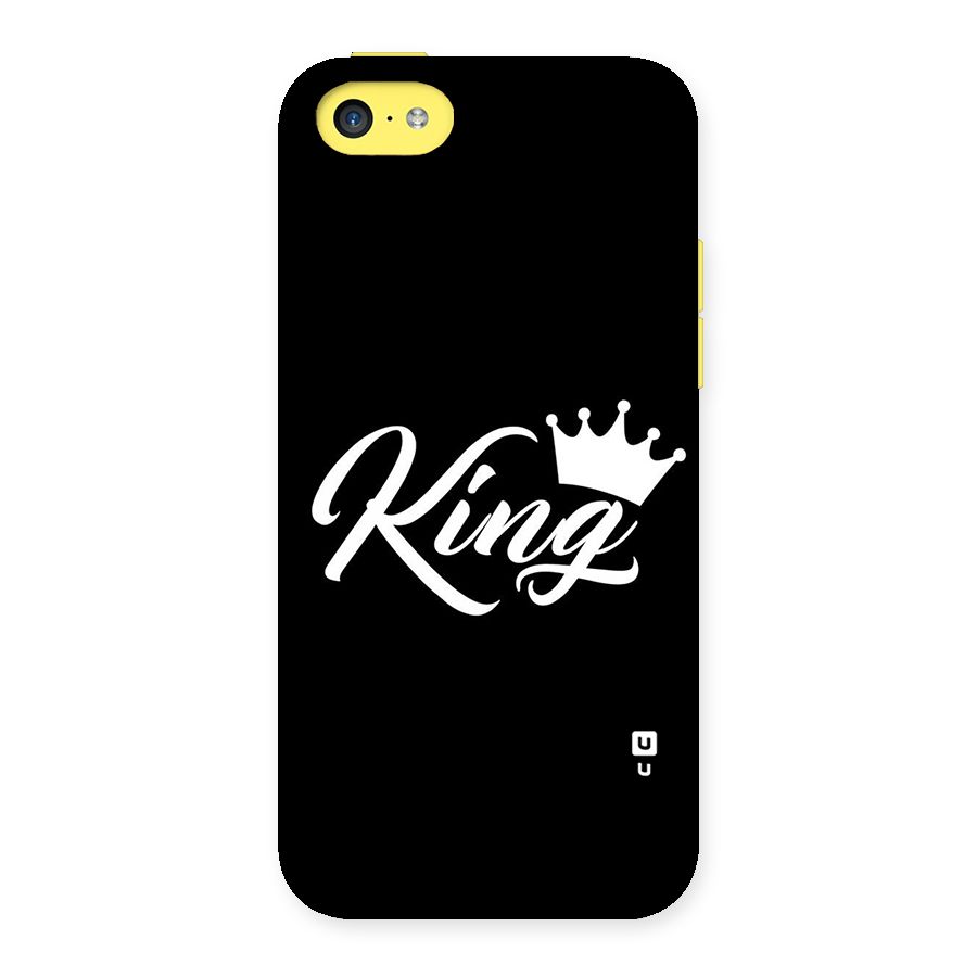 King Crown Typography Back Case for iPhone 5C