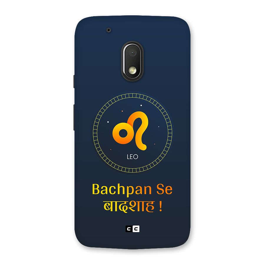 King Leo Back Case for Moto G4 Play